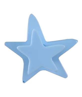 Gałka GX05, jasny niebieski, gwiazdka