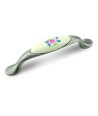 Uchwyt UP19, nikiel patynowany, porcelana MLK-1, 96mm