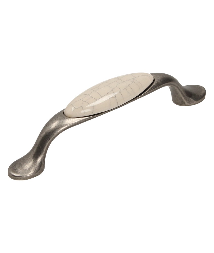 Uchwyt UP19, nikiel patynowany, porcelana MLK-4, 96mm