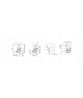 Szuflada GAMET BOX-21, niska, szara, 500mm