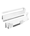 Szuflada GAMET BOX-22, średnia, biała, 350mm, relingi kwadratowe