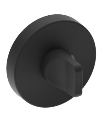 Szyld dolny PLT26-WC, czarny super mat, okrągły