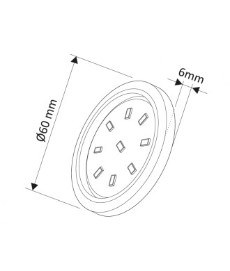 Oprawa nawierzchniowa LED, ORBIT XL, 3W, aluminium, barwa biała ciepła