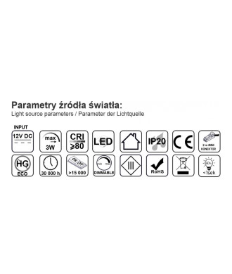 Oprawa nawierzchniowa LED, ORBIT XL, 3W, czarny, barwa neutralna