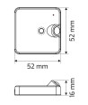 DELI 2 Sensor PIR ze ściemniaczem, czarny