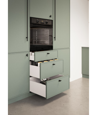 Szuflada GAMET S-BOX, niska, biała, 350mm