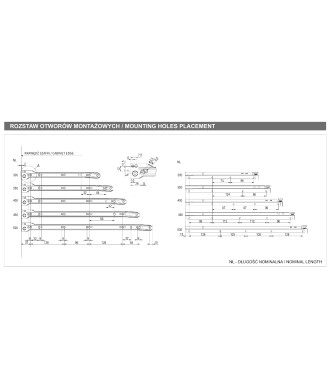 Bok szuflady SPR2-118, biały, 300mm