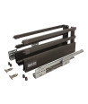 Szuflada GAMET BOX2, reling kwadrat, wysoka, antracyt, 300mm