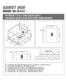 Szuflada GAMET BOX2, reling kwadrat, średnia, antracyt, 450mm
