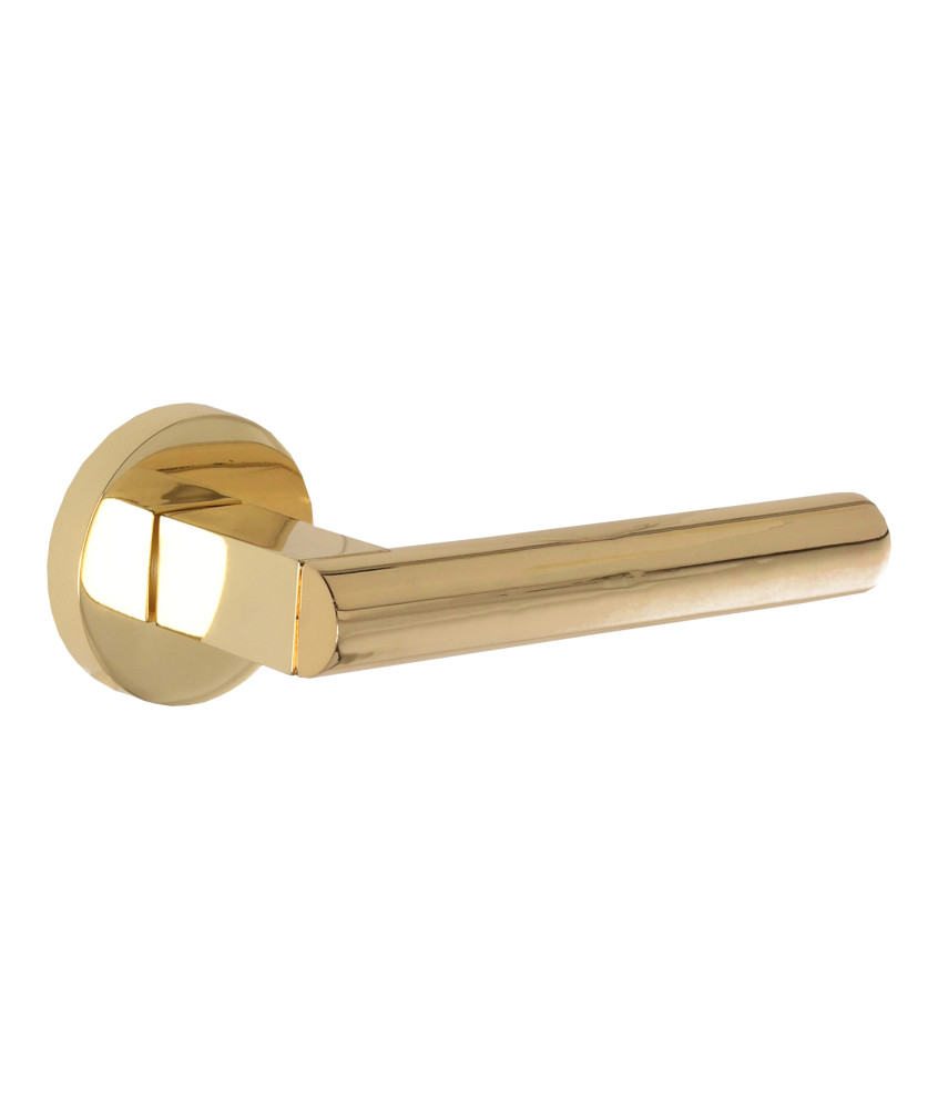 Klamka DH37, Franco, szyld okrągły, złoty połysk