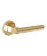 Klamka DH37, Franco, szyld okrągły, złoty połysk