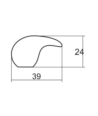 Gałka GP29, nikiel satynowy