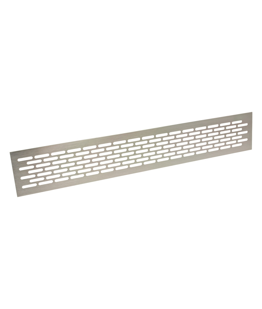 Kratka wentylacyjna EA10, wys. 80mm, dł. 480mm, inox