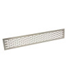Kratka wentylacyjna EA10, wys. 80mm, dł. 480mm, inox