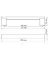 Uchwyt UA55, naturalne aluminium, 160mm