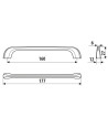 Uchwyt UU05, grafit, 160mm
