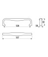 Uchwyt UU58, grafit, 128mm