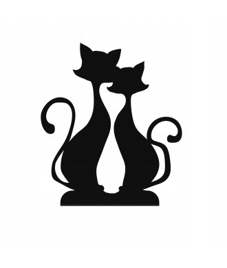 Świecznik Metalowy KOTY Podstawka na Tealight Czarny Loft Dekoracja Prezent